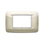 Vimar Placca 3 Posti Eikon Champagne Metallo