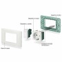 Vimar 14613 Supporto 3 Moduli con Viti per Scatole da Incasso