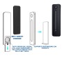 Optonica 6359 Dimmer Rf Led Da Parete  Regolazione Luminosità Colore Nero 