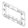 Vimar 14614 Supporto 4 Moduli con Viti per Scatole da Incasso 