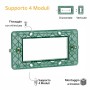 Vimar 14614 Supporto 4 Moduli con Viti per Scatole da Incasso 
