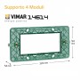 Vimar 14614 Supporto 4 Moduli con Viti per Scatole da Incasso 