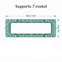 Vimar 14617 Supporto 7 Moduli con viti per Scatole 6/7 Moduli