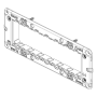 Vimar 14617 Supporto 7 Moduli con viti per Scatole 6/7 Moduli
