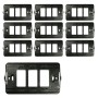 Supporto Plastica Nero 3 Posti Serie Civile Faeg Pezzi 10