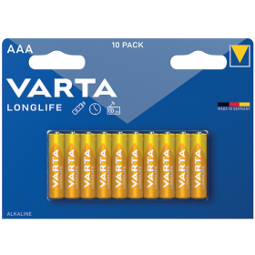 Varta Batteria Longlife Ministilo  AAA Alcalina Blister 10 Pezzi