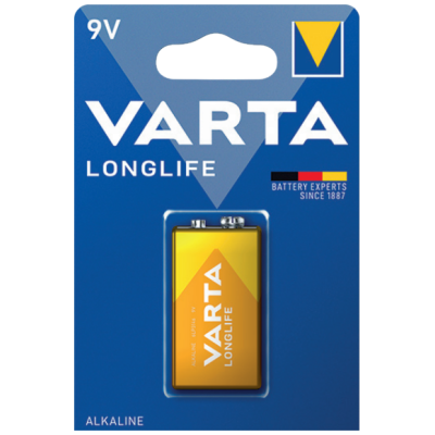 Varta Batteria Longlife  Transistor PP3 Alcalina Blister 1 Pezzo
