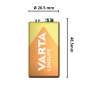 Varta Batteria Longlife  Transistor PP3 Alcalina Blister 1 Pezzo