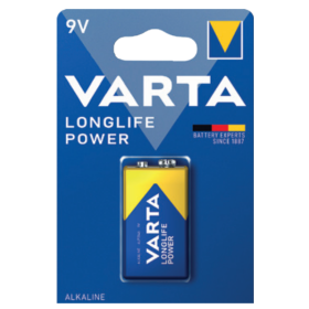 Varta Batteria Longlife  Power Transistor PP3 Alcalina Blister 1 Pezzo