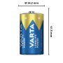 Varta Batteria Longlife  Power Torcia D Alcalina Blister 2 Pezzi
