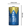 Varta Batteria Longlife  Power Mezza Torcia C Alcalina Blister 2 Pezzi