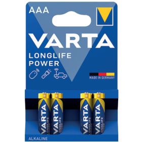 Varta Batteria Longlife  Power Ministilo AAA Alcalina Blister 4 Pezzi