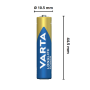 Varta Batteria Longlife  Power Ministilo AAA Alcalina Blister 4 Pezzi