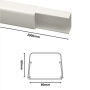 Canale Bianco PVC Condizionamento 80x60mm Barra 2  Metri