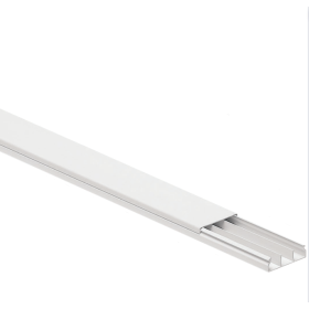 Canale Bianco Portacavi PVC Rigido Autoestinguente 60x17mm Barra 2 Metri