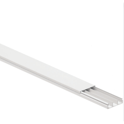Canale Bianco Portacavi PVC Rigido Autoestinguente 60x17mm Barra 2 Metri