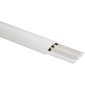 Canale Bianco Portacavi Calpestabile PVC Autoestinguente 75x17mm Barra 2 Metri