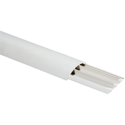 Canale Bianco Portacavi Calpestabile PVC Autoestinguente 75x17mm Barra 2 Metri