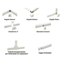 Canale Bianco Portacavi PVC Condizionamento 60x45mm Barra 2 Metri