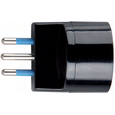 Adattatore Schuko Nero 10 Ampere Ecova 