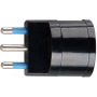 Adattatore Schuko Nero 16 Ampere Ecova 