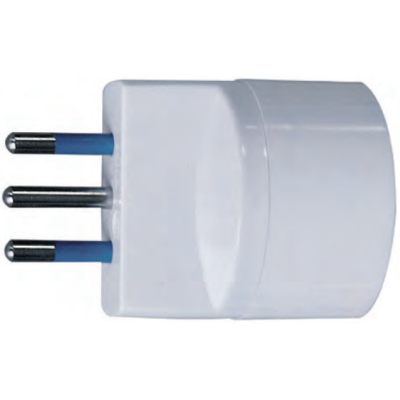 Adattatore Schuko Bianco 10 Ampere Ecova 