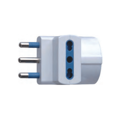 Adattatore Triplo Attacco Grande  Bianco  Schuko 16  Ampere Ecova 