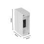 Faeg Centralino  Parete 2 Moduli  IP20 FG14011
