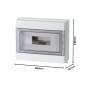 Faeg Centralino  Parete 6/12 Moduli  Stagno IP65  FG14512