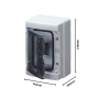 Gewiss Centralino  Parete 4 Moduli  Stagno IP65  GW40101