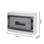 Gewiss Centralino  Parete 18 Moduli  Stagno IP65  GW40106