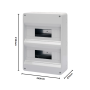 Faeg Centralino  Parete 24 Moduli  IP40 FG14124