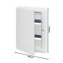 Vimar Centralino Incasso Bianco 24  Moduli  IP40 V53124.B