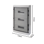 Gewiss Centralino  Parete 54 Moduli  Stagno IP65  GW40108