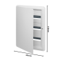 Vimar Centralino  Incasso Bianco 54  Moduli  IP40 V53154.B
