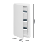 Vimar Centralino Incasso Bianco 36  Moduli  IP40 V53136.B