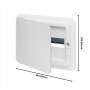 Vimar Centralino Incasso Bianco 12  Moduli  IP40 V53112.B