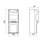 Gewiss Centralino Parete 5 Moduli 1 Flangia  Stagno IP65  GW68017N