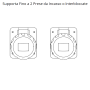 Gewiss Centralino Parete 5 Moduli 2 Flange  Stagno IP65  GW68018N