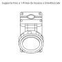 Gewiss Centralino  Parete 4 Moduli 1 Flangia  Stagno IP55  GW66491