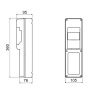 Gewiss Centralino  Parete 4 Moduli 1 Flangia  Stagno IP55  GW66491
