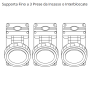 Gewiss Centralino  Parete 12 Moduli 3 Flange  Stagno IP55  GW66493