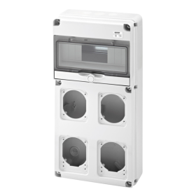 Gewiss Centralino Parete 10 Moduli 4 Flange  Stagno IP65  GW68003N