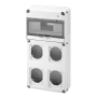 Gewiss Centralino Parete 10 Moduli 4 Flange  Stagno IP65  GW68003N