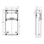 Gewiss Centralino Parete 10 Moduli 4 Flange  Stagno IP65  GW68003N