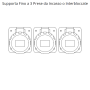Gewiss Centralino  Parete 5 Moduli 3 Flange  Stagno IP65  GW68001N