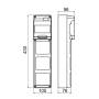 Gewiss Centralino  Parete 5 Moduli 3 Flange  Stagno IP65  GW68001N