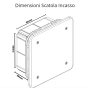 Vimar  Scatola Incasso  Derivazione  Azzurra 92x92x50  V70001