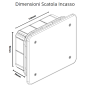 Vimar  Scatola Incasso  Derivazione  Azzurra 116x92x50  V70002