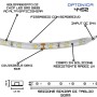 Optonica Striscia LED 2835 24V IP65 20W/m 196 LED/m Impermeabile Bobina da  5 mt Dimmerabile